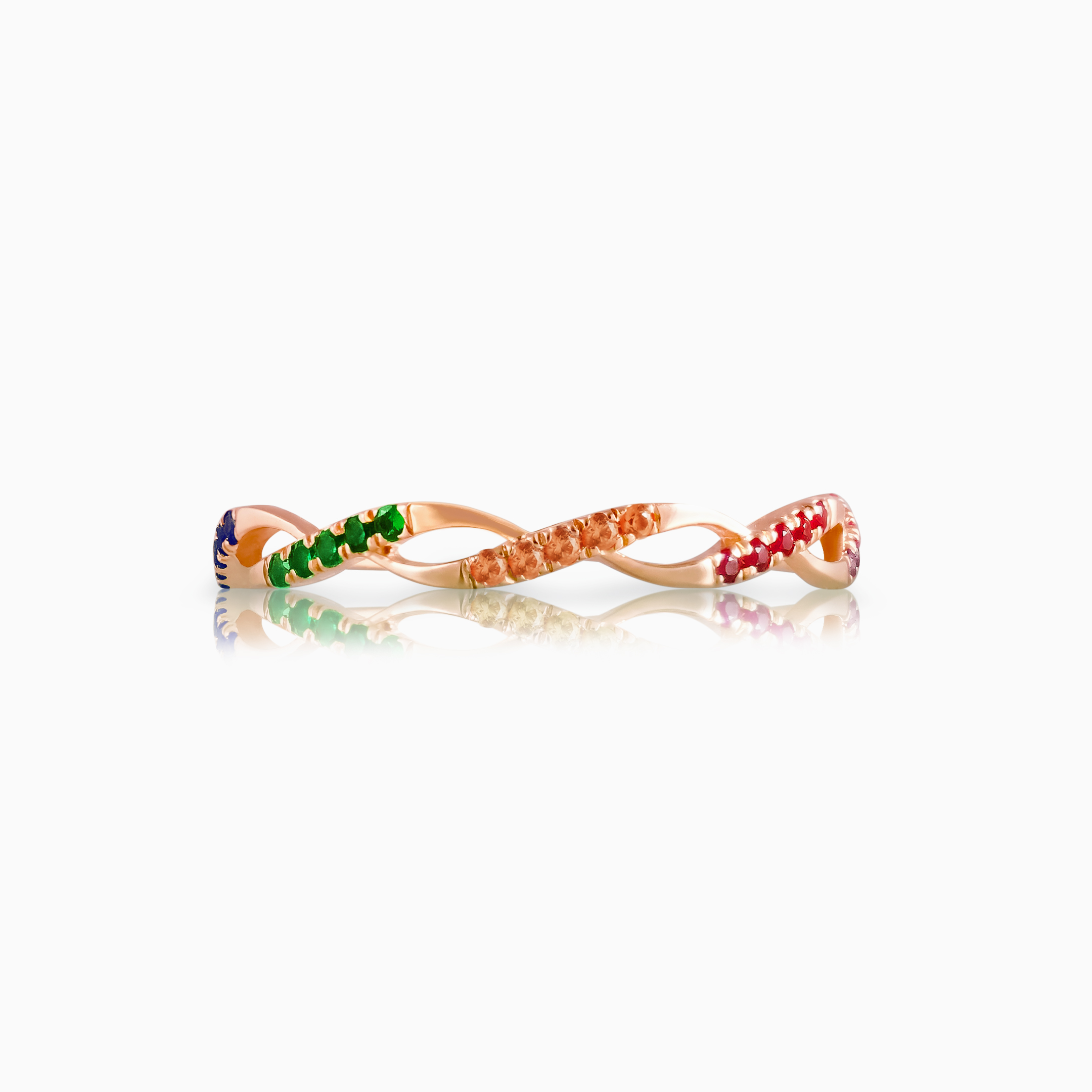 23NOV1106-Multi Color Infinity Ring - Product W
