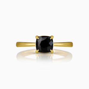 Eventide 'Kaka Nil' Sapphire and Yellow Gold Ring at DINIDU Colombo Sri Lanka