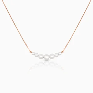 Ingrid Pearls and Rose Gold Necklace at DINIDU Colombo Sri Lanka