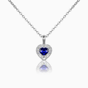 The Heart of the Ocean Blue Sapphire Pendant at DINIDU Colombo Sri Lanka