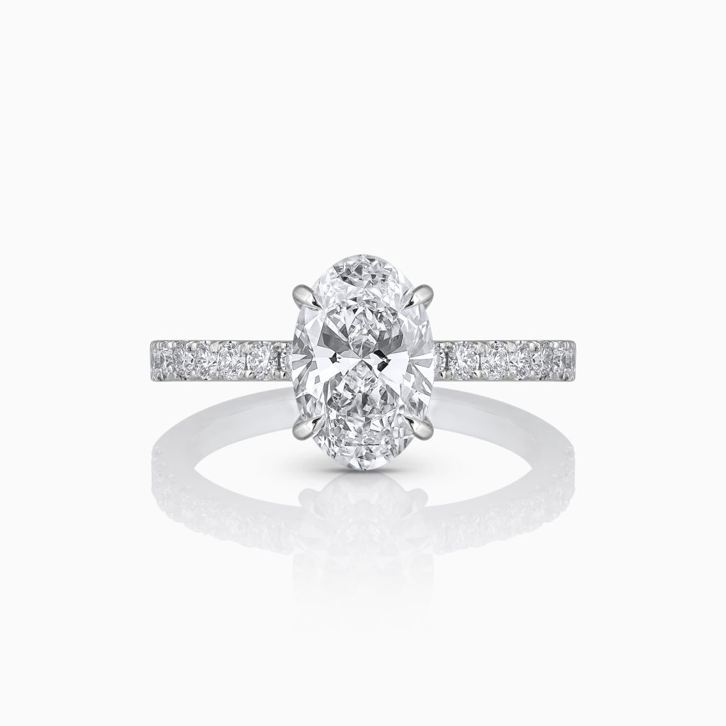 Layla Lab Diamonds and White Gold Ring at DINIDU Colombo Sri Lanka