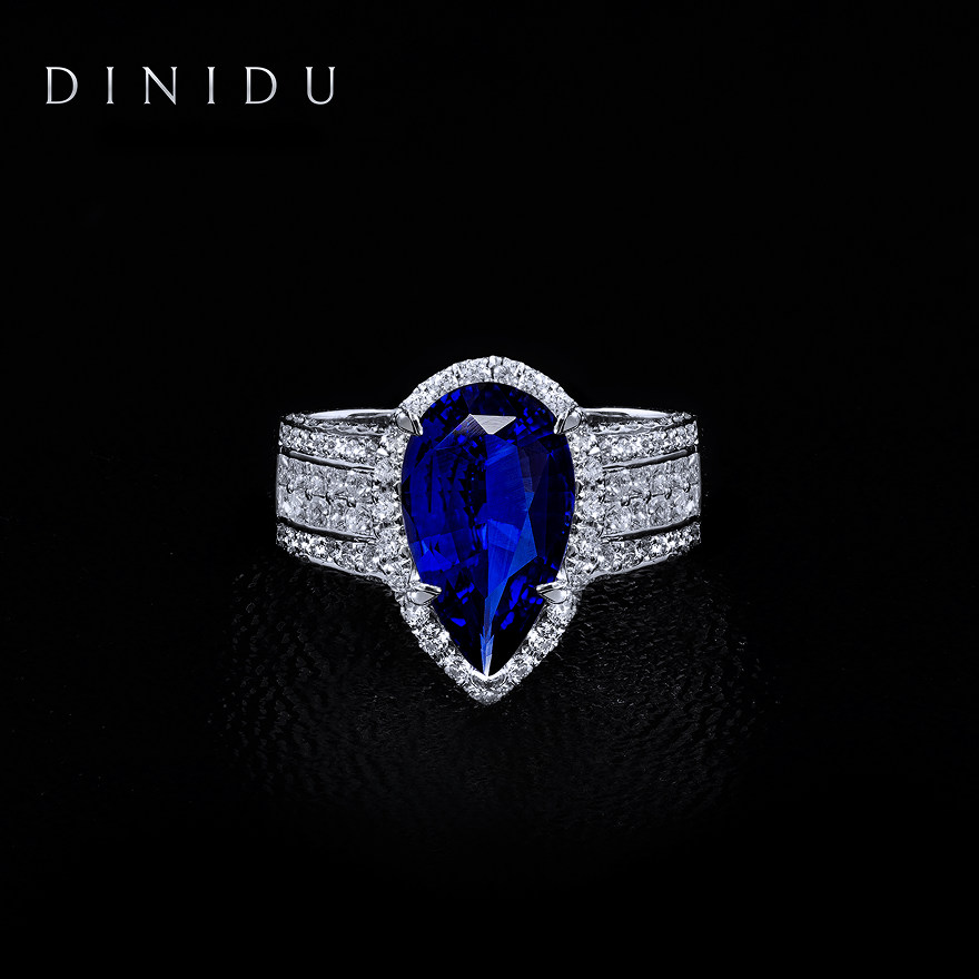 22APR0802 - Pear Shaped Blue Sapphire Diamond Ring-20220409T161426Z-001-Style-V1 1 (1)